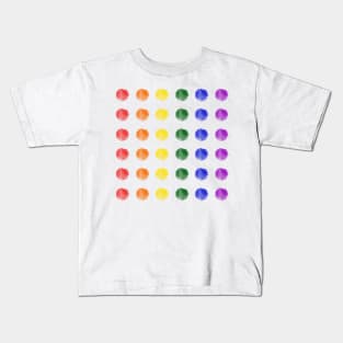 Watercolor Dots - gay pride Kids T-Shirt